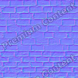 Seamless Textures of Wall Bricks + Normal & Bump Mapping 